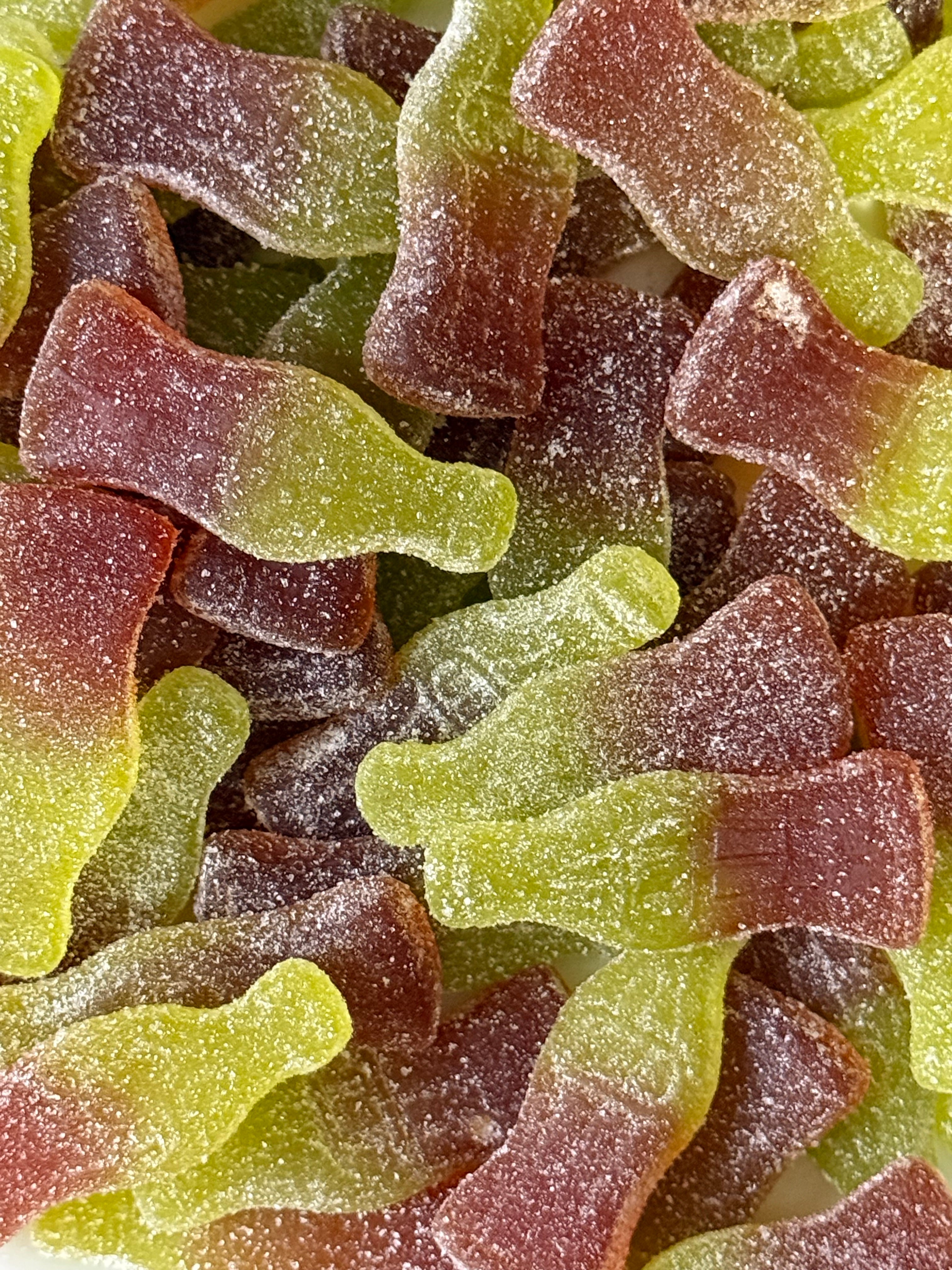 Ghoulish Green Cola Bottles - Halloween Sweets